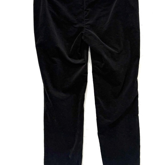 Talbots Modern Fit The Skinny Black Velvet Pants 4P - Picture 4 of 8